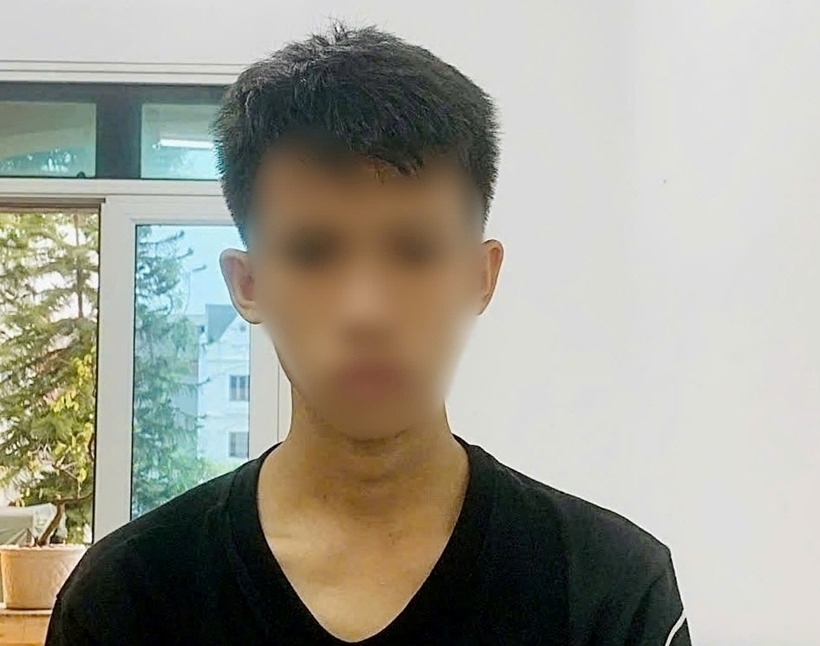 Đối tượng T.Q.B tại cơ quan chức năng. Ảnh: Bảo vệ Pháp luật