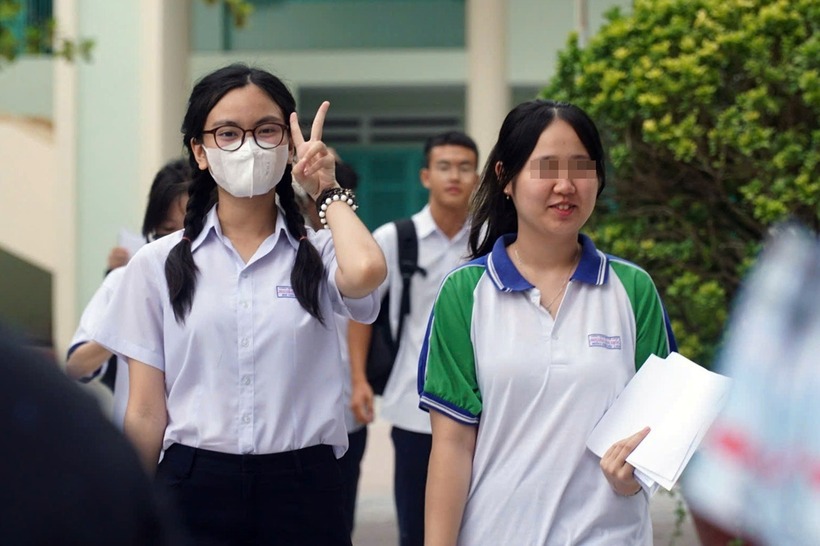 Thí sinh dự thi tốt nghiệp THPT ở tỉnh Khánh Hòa. Ảnh: Dân trí