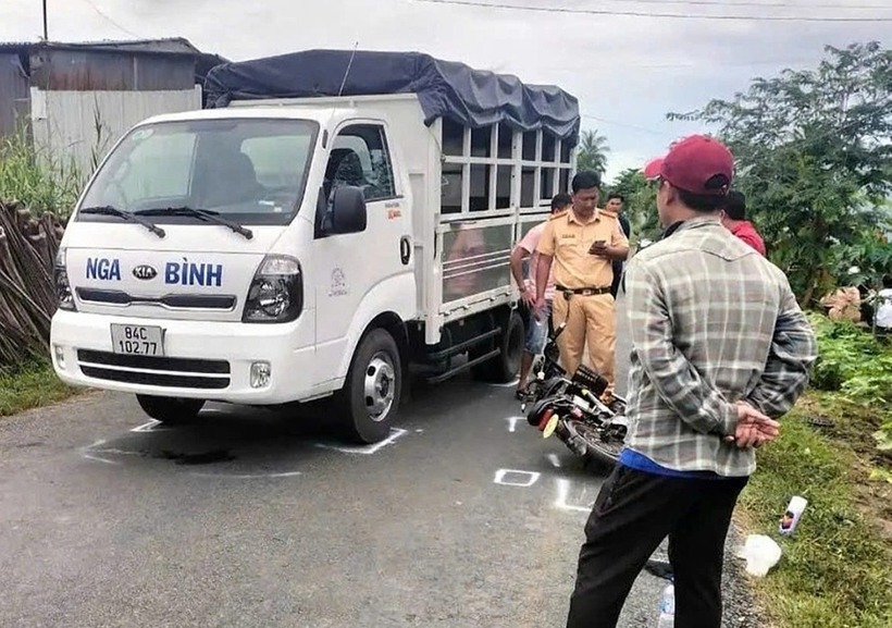 Hiện trường vụ tai nạn. Ảnh: VietNamNet