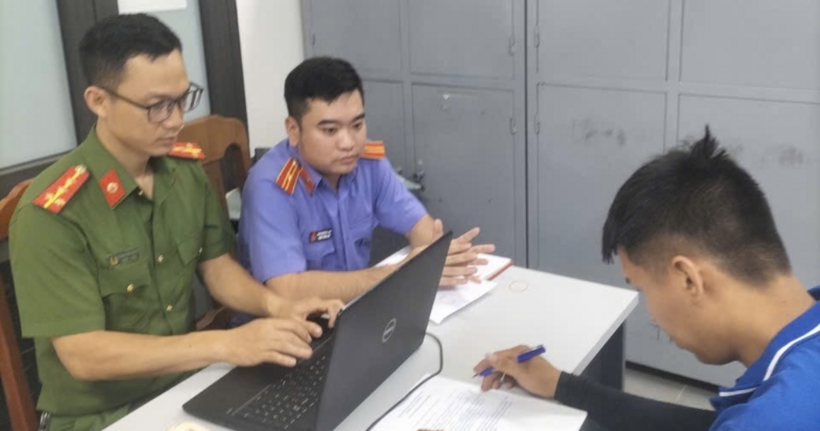 Nam tài xế tại cơ quan điều tra. (Ảnh: VKSND tỉnh Thanh Hóa)