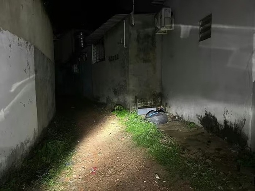 Khu vực phát hiện thi thể nạn nhân. Ảnh: Người đưa tin