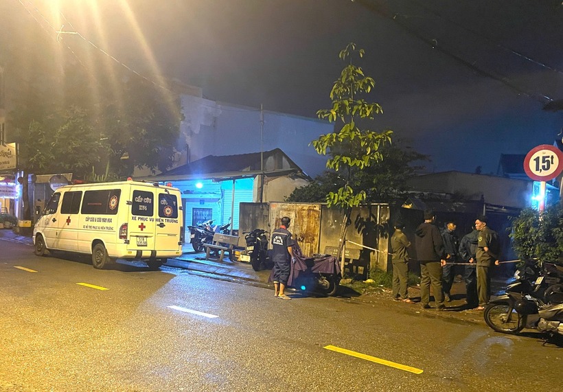 Khu vực xảy ra vụ án mạng. Ảnh: Thanh Niên