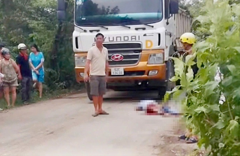 Hiện trường vụ tai nạn. Ảnh: Báo Xây dựng.