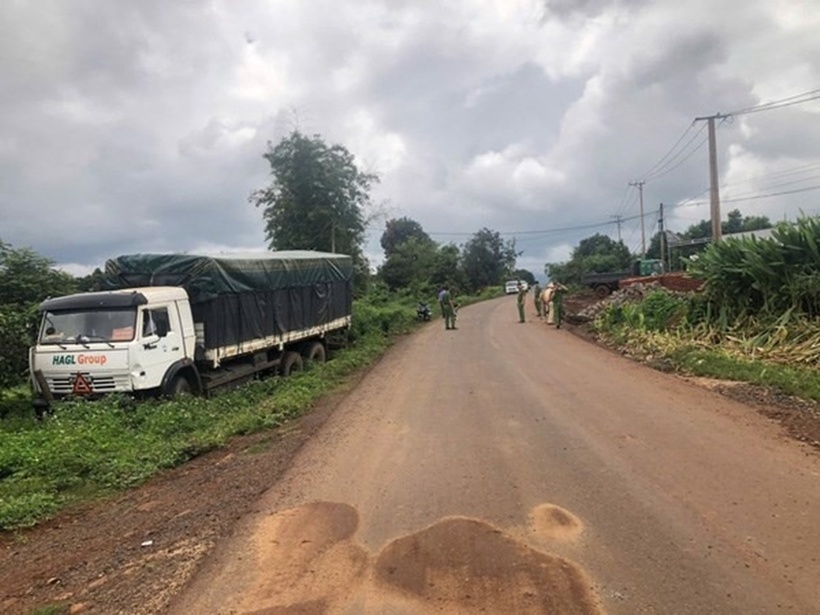 Hiện trường vụ tai nạn giao thông. Ảnh: Báo Lao động.