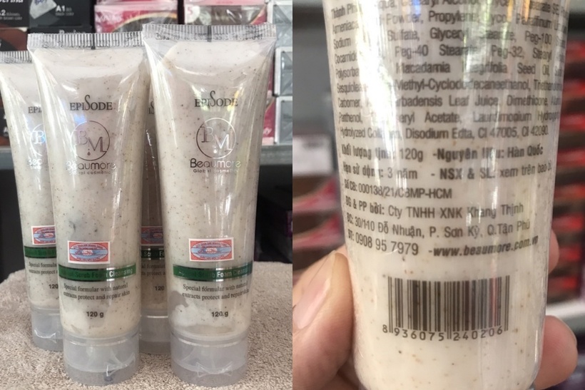 Thu hồi lô sữa rửa mặt do chứa chất bảo quản không có trong thành phần công thức sản phẩm đã được cấp số tiếp nhận Phiếu công bố sản phẩm mỹ phẩm