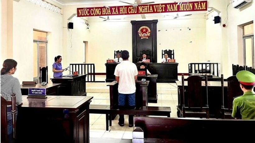 Bị cáo Phạm Ngọc Cường tại phiên tòa xét xử. Ảnh: VTC News