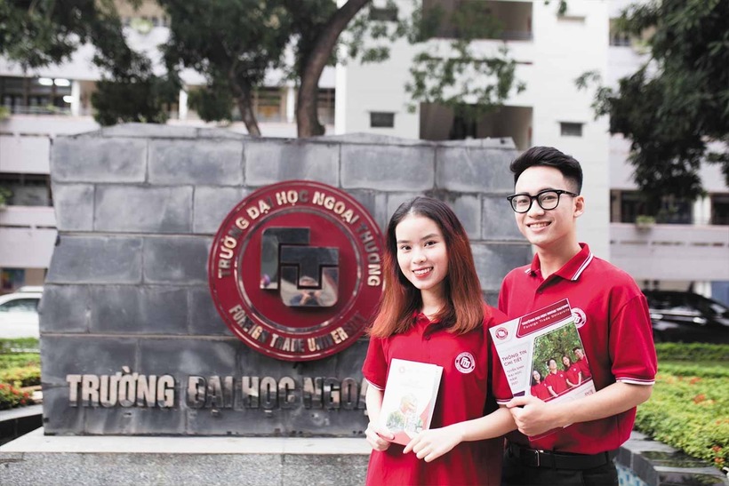 Điểm chuẩn Trường Đại học Ngoại thương năm 2025 cao nhất 28,5 điểm. Ảnh: Lao động