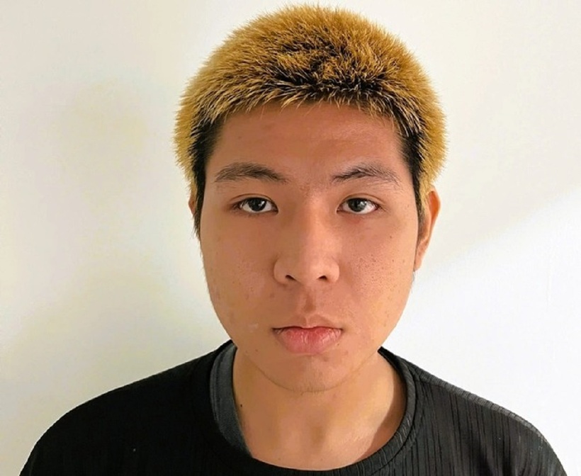 Nghi can Đào Ngô Ngọc Tuấn tại cơ quan công an