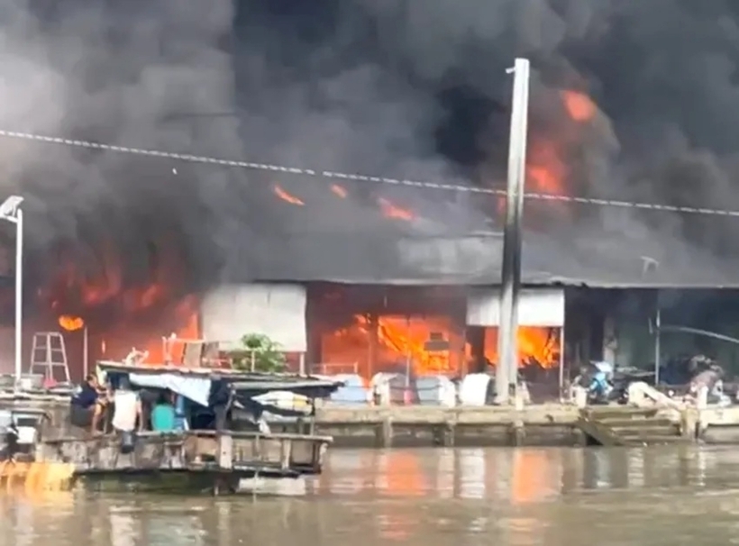 Hiện trường vụ cháy. Ảnh: Pháp Luật TP.HCM