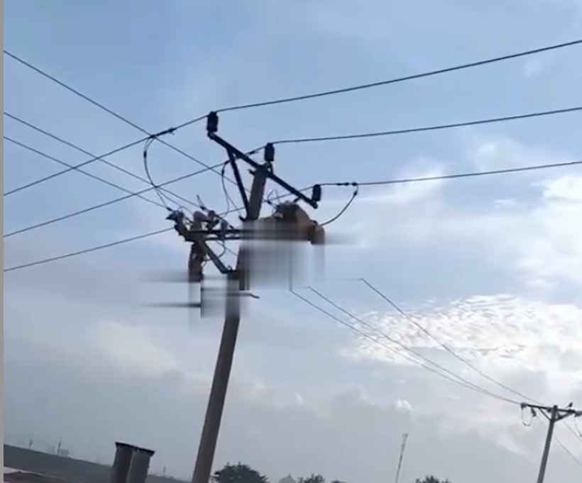 Hiện trường vụ tai nạn. (Ảnh: VietnamNet)