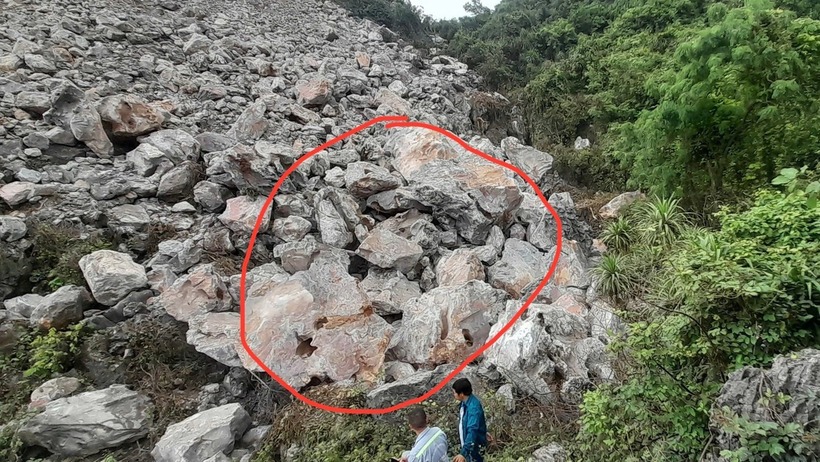 Vị trí phát hiện thi thể bà V. (Ảnh: Tiền phong)