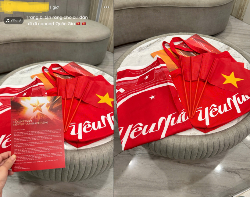 Nhiều cư dân tích cực chia sẻ những khoảnh khắc nhận quà từ Masterise, “phủ đỏ” không gian, hưởng ứng tinh thần yêu nước