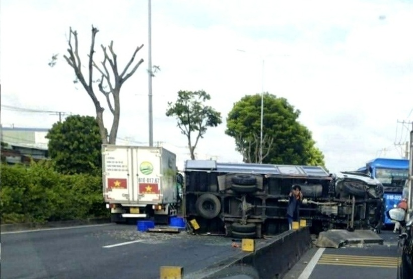 Hiện trường vụ tai nạn. Ảnh: VTC News.