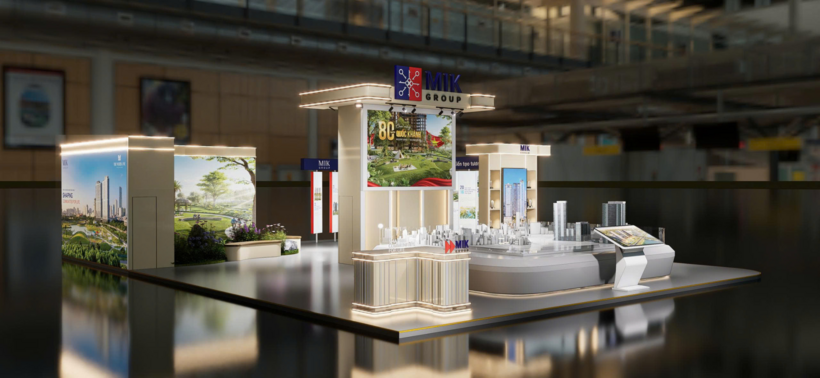 Một góc phối cảnh không gian triển lãm của MIK Group