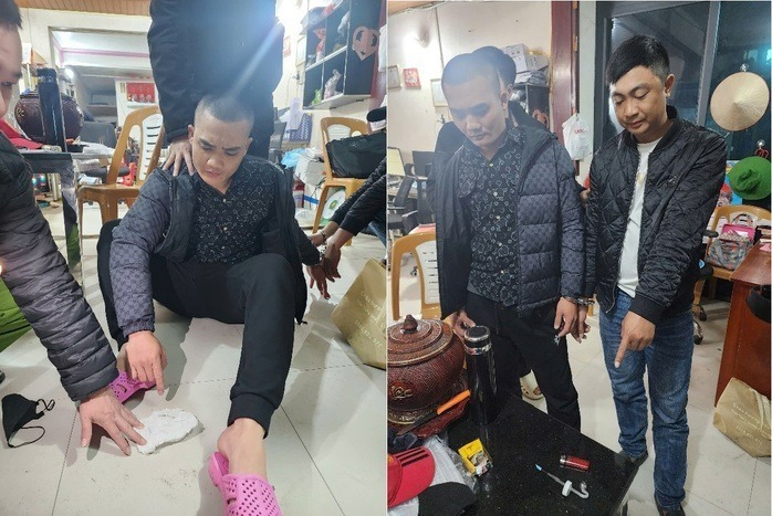 Đối tượng Nguyễn Văn Phong và Bùi Đình Lục. Ảnh: Người Lao Động.