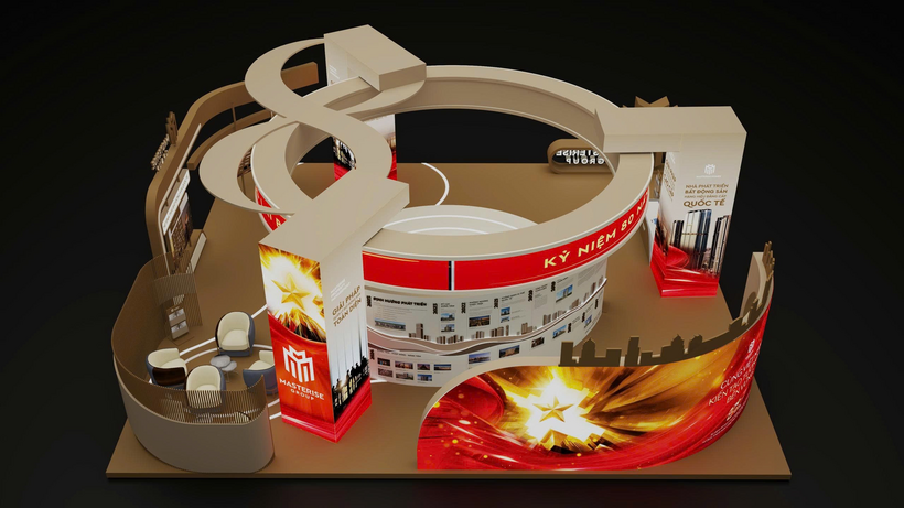 Thông qua hoạt động triển lãm, Masterise Group mong muốn chia sẻ tới công chúng khát vọng và tầm nhìn cùng quốc gia kiến tạo một Việt Nam hùng cường, phồn vinh bền vững trong kỷ nguyên mới. Ảnh: Masterise Group