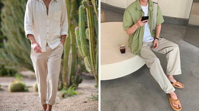 Một chiếc quần đũi ống suông hoặc jogger kết hợp cùng áo thun trơn màu (trắng, đen, xám, be) là sự lựa chọn an toàn và hiệu quả cho những buổi dạo phố, cà phê cùng bạn bè.