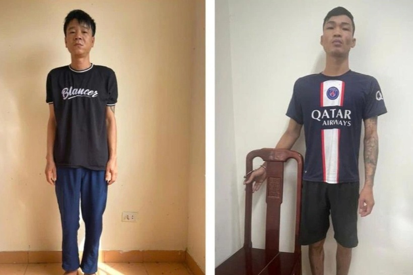 Trần Hải Bằng (bên trái) và Lê Tuấn Vũ. (Ảnh: Cơ quan công an)