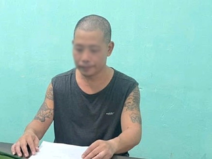 Đối tượng Phan Mạnh Cường tại cơ quan chức năng. Ảnh: Công lý