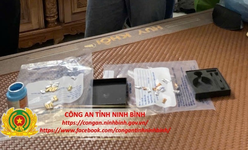 Tang vật thu giữ. Ảnh: Công an tỉnh Ninh Bình