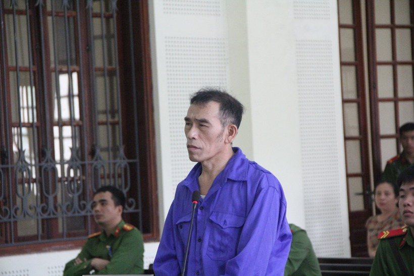 Bị cáo Võ Văn Nghĩa tại phiên tòa. (Ảnh: Báo Nghệ An)