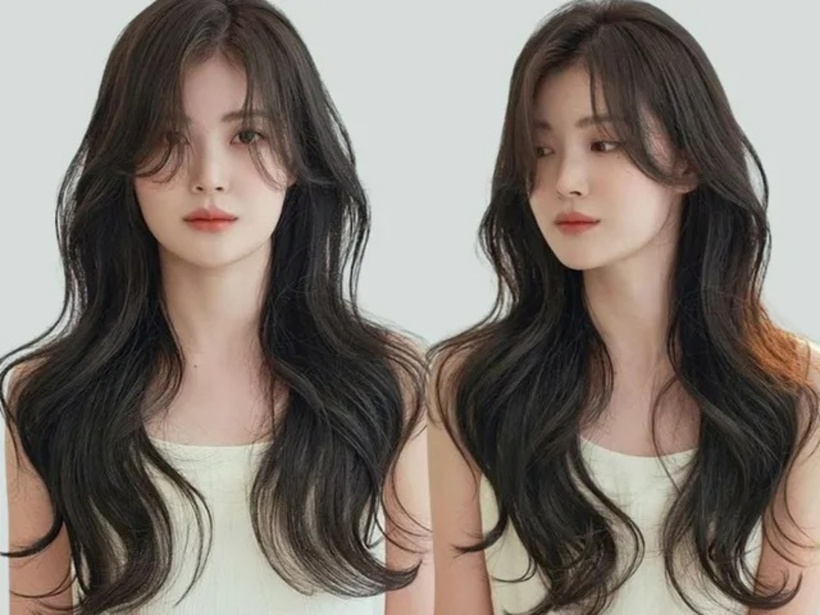 Mái layer được cắt thành nhiều lớp so le, tạo độ phồng và bồng bềnh tự nhiên. Kiểu tóc này giúp mái trông dày hơn và có độ chuyển động, rất phù hợp với những bạn có tóc mỏng. Mái layer cũng dễ dàng che đi các khuyết điểm trên khuôn mặt, đặc biệt là mặt tròn, mặt dài hoặc mặt vuông.