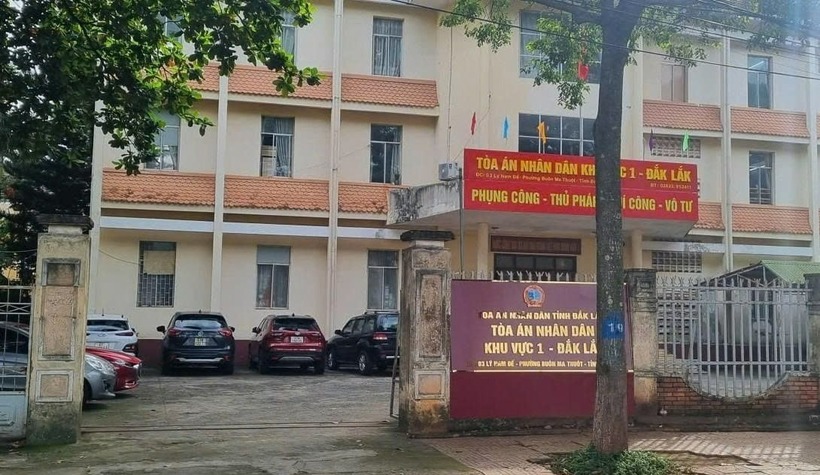 Trụ sở TAND khu vực 1 (trước đây là TP Buôn Ma Thuột), tỉnh Đắk Lắk. Ảnh: Dân Việt