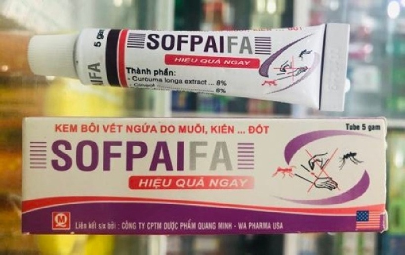 Sản phẩm Sofpaifa - Hộp 1 tuýp 5g. Ảnh: Tri thức và Cuộc sống.
