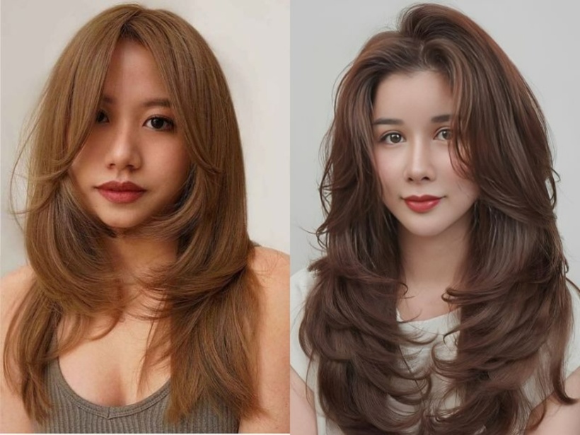 Tóc uốn chữ C .