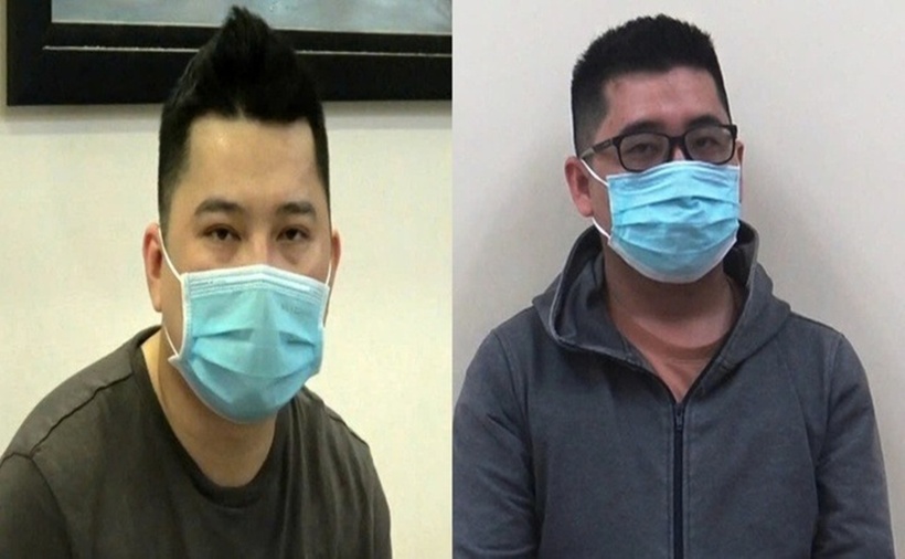 Huỳnh Long Bạch, Huỳnh Long Nhu, lúc bị bắt. (Ảnh: Cơ quan công an)