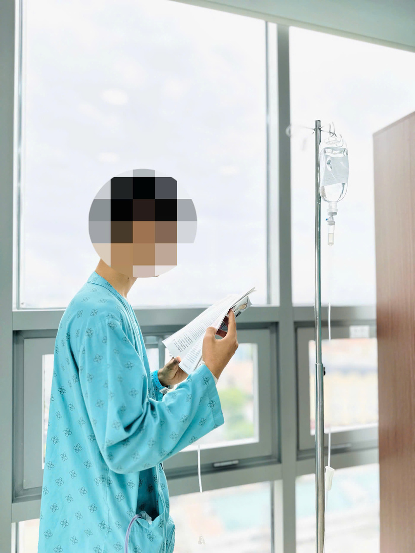 Chàng trai 19 tuổi sẵn sàng hiến gan cứu bố. Ảnh: BVCC