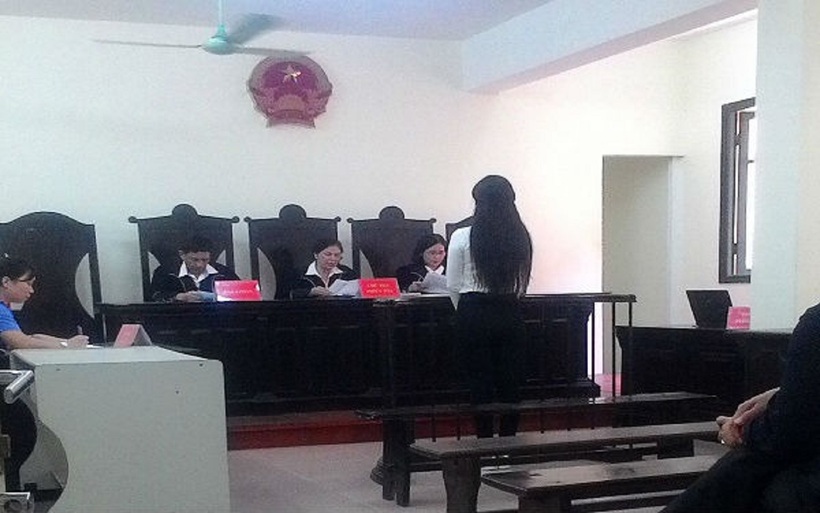 Bị cáo Dung tại phiên tòa phúc thẩm. Ảnh: VOV