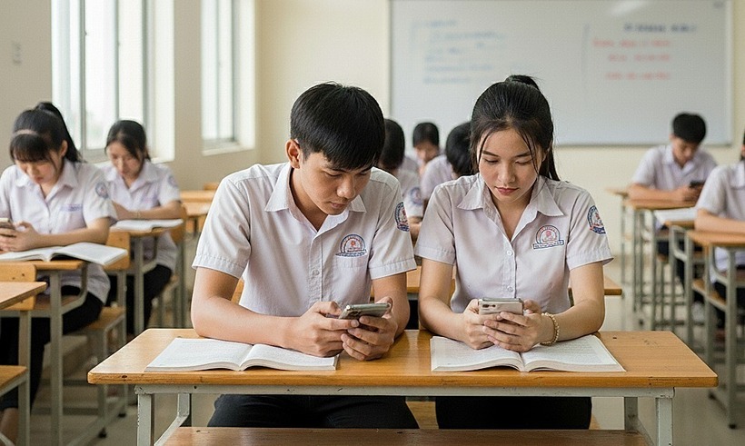 Hà Nội yêu cầu thu điện thoại của học sinh ngay từ tiết học đầu. Ảnh minh họa
