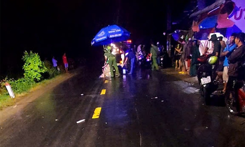Hiện trường vụ tai nạn. Ảnh: Báo Tiền phong.