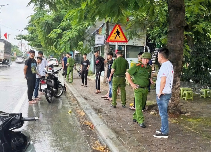 Cơ quan công an dựng lại hiện trường vụ. Ảnh: VTC News.
