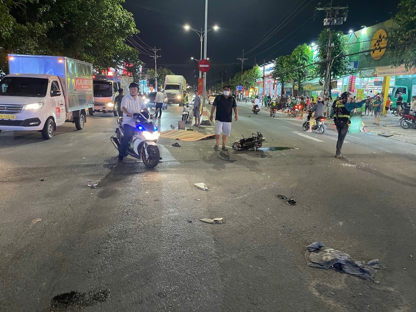 Hiện trường vụ tai nạn. Ảnh: Báo Xây dựng