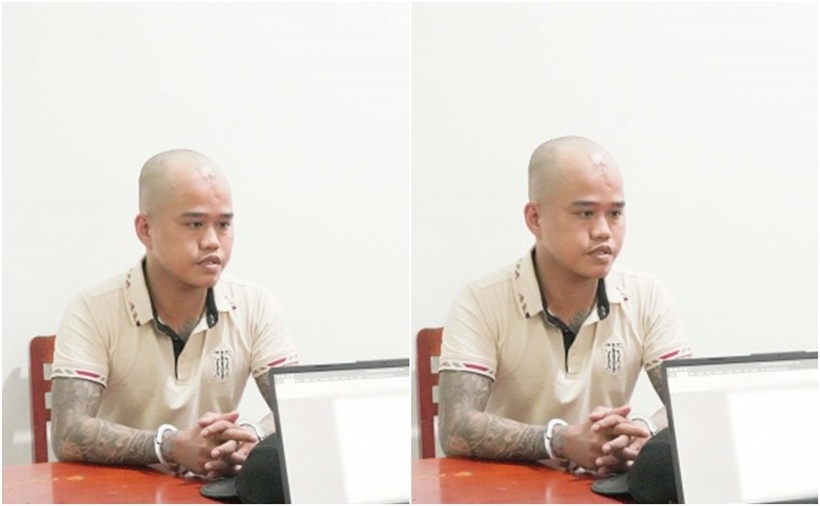 Đối tượng Khanh tại cơ quan Công an. (Ảnh: CAND)