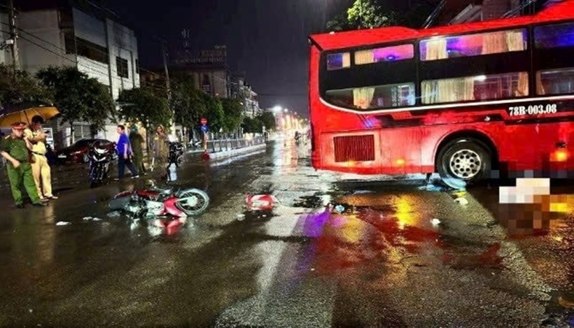 Hiện trường vụ tai nạn. Ảnh: Báo Công lý.