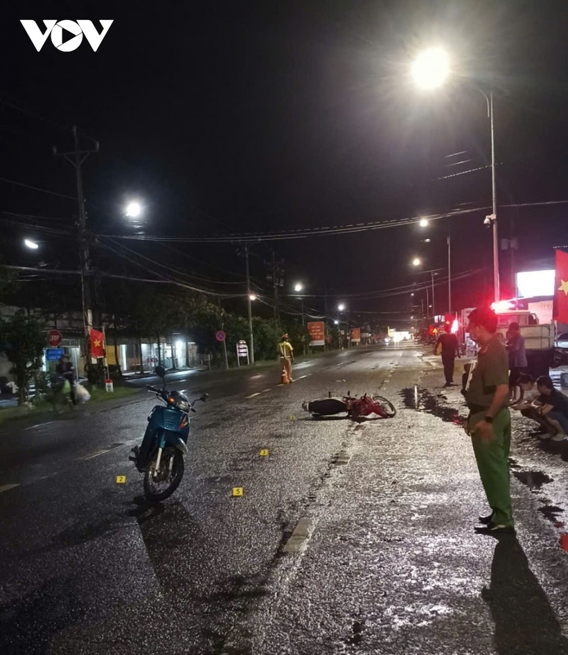 Hiện trường vụ tai nạn. Ảnh: VOV.