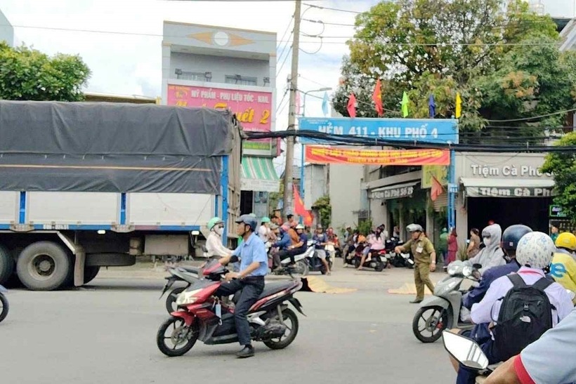 Hiện trường vụ tai nạn giao thông. Ảnh: Vietnamnet