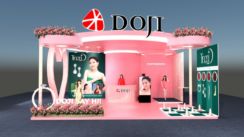 Người tham dự có cơ hội tham gia các hoạt động tương tác hấp dẫn tại khu vực của DOJI.