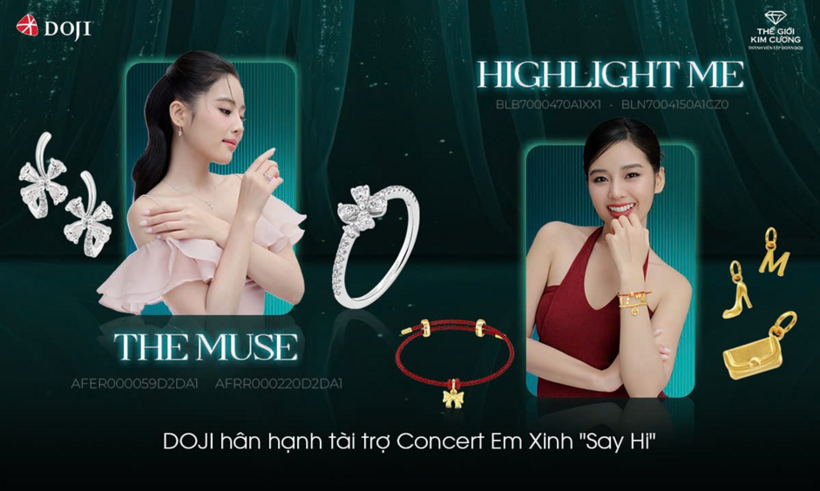 DOJI đã bắt nhịp nhạy bén, mang đến những sản phẩm vừa thời thượng vừa có mức giá hợp lý cho khách hàng trẻ.