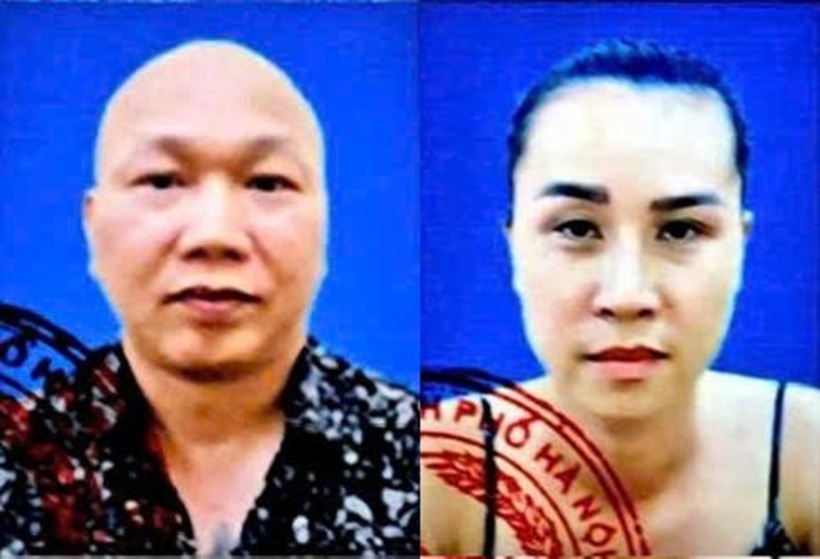 Truy nã vợ chồng Trần Trung và Hoàng Thu Trang. Ảnh: Công an Hà Nội