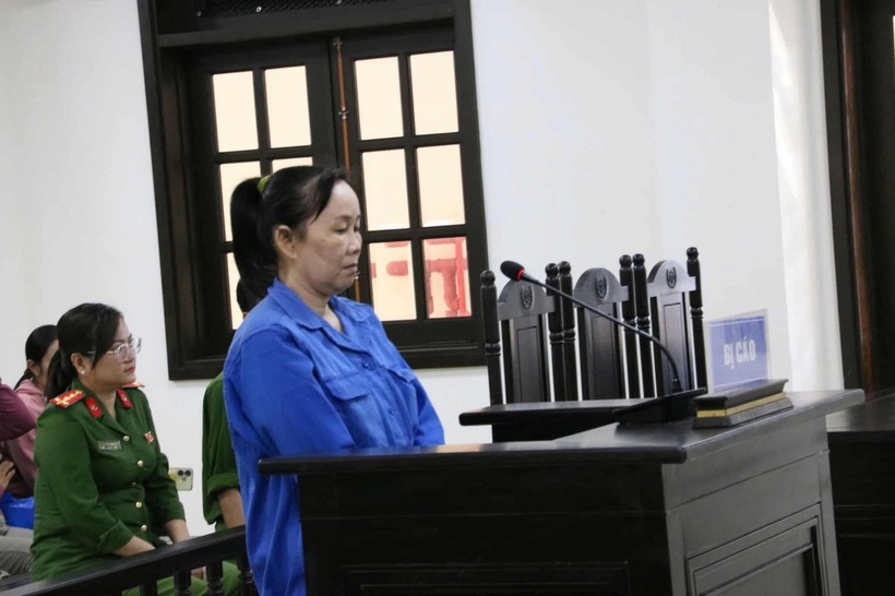 Châu Thị Tròn tại phiên toà sơ thẩm. (Ảnh: Tiền phong)