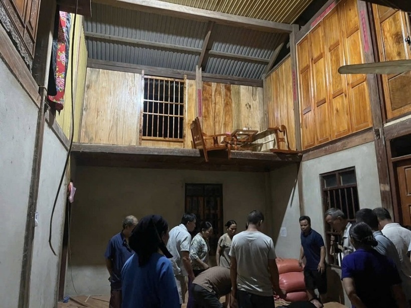 Hiện trường vụ tai nạn. (Ảnh TT Truyền thông xã Bằng Thành)