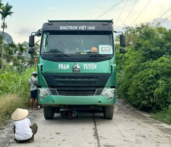 Hiện trường vụ tai nạn. Ảnh: Báo Lao động.