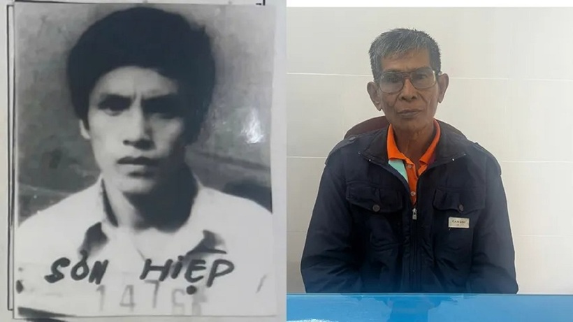 Sơn Hiệp bị bắt sau hơn 38 năm bỏ trốn. Ảnh: PLO