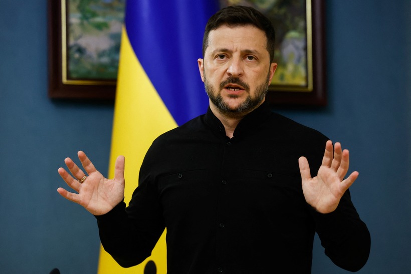 Tổng thống Ukraine Volodymyr Zelensky. Ảnh: Reuters