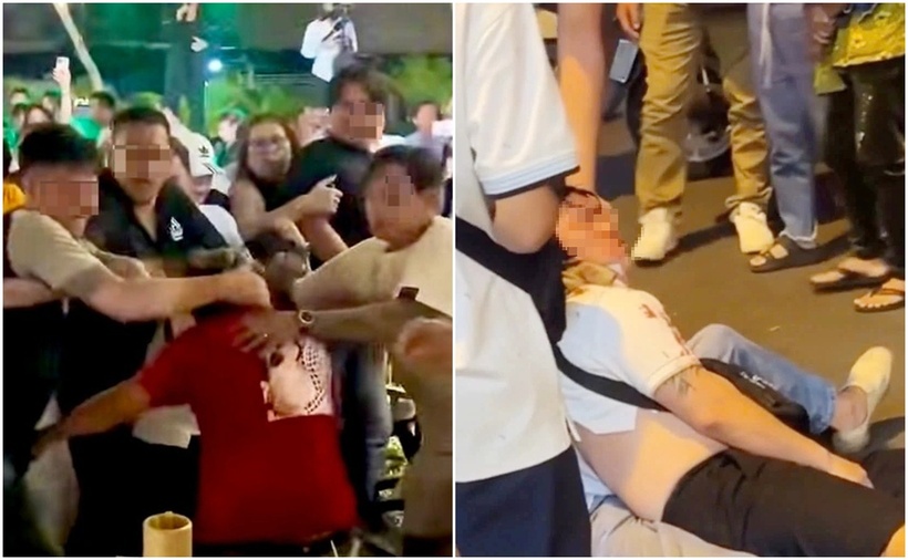 Hiện trường vụ ẩu đả. (Ảnh: VietnamNet)