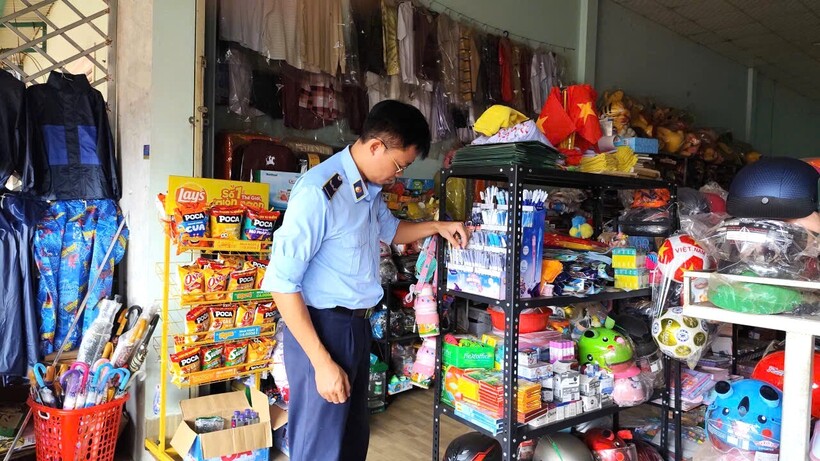 Đội QLTT sẽ tăng cường kiểm tra những sản phẩm đồ chơi trẻ em vi phạm quy định về nhãn hàng hóa. Ảnh minh họa.